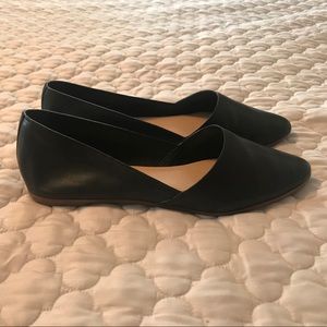ALDO black leather flats